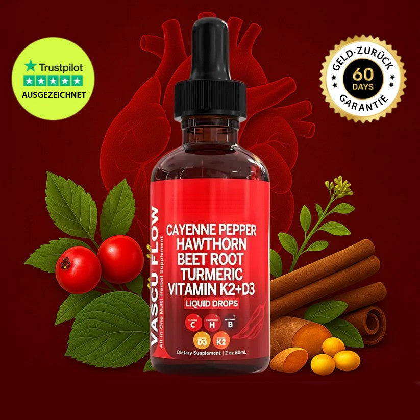 VascuFlow™ - Cayennepeper Vloeibare Druppels